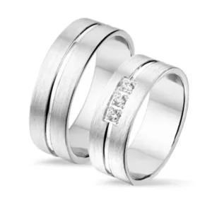 Tresor Zilveren ringen voor hem en haat R 7167 / R 7168