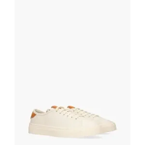 Santoni 22068 Wit/Oranje Herensneakers