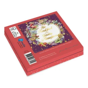 Kaarten - Kerst - Janneke Brinkman - Bloemenkrans amaryllis & bloemenkrans paars - 10st.