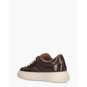 Nubikk Caldera Tora Bruin Craquelé Damessneakers