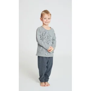 Happy people pyjama jongens: Blauw, Wolf ( HAP.108 )