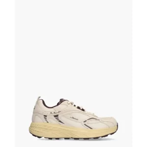 Mercer Amsterdam The Re-Run Beige/Aubergine Herensneakers