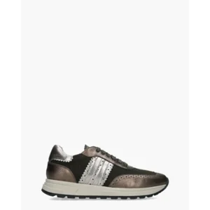 Rapid Soul Yavanna Donkergroene/Metallic Damessneakers