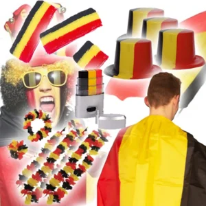 Belgisch supporters pakket - EK pakket met 33  Belgische gadgets 