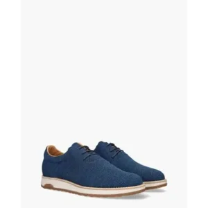 Rehab Nolan Knit Blauw Heren Veterschoenen