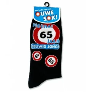 Sokken - 65 Jaar - Verkeersbord