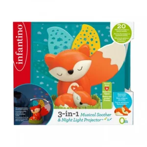 Infantino Vosje 3-in-1 Musical Night Light Projector - fox