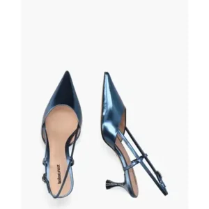 Lola Cruz 108Z17BK Blauw Dames Slingbacks