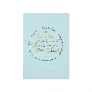 Kaart - Words up - Side by side or miles apart - GBA.0023