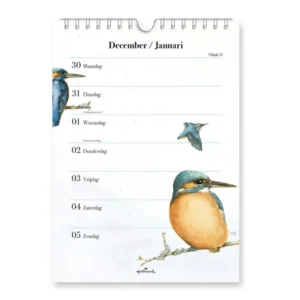Week kalender - 2025 - Marjolein Bastin - Vogels