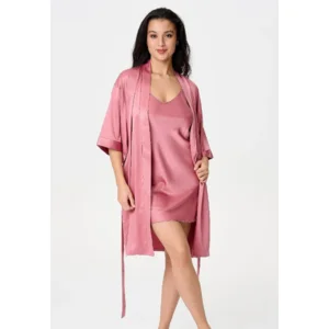 Lingadore Daily kimono in dusty rose