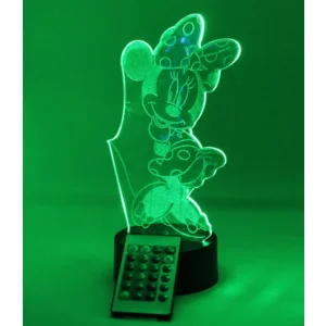 3D led lamp - minnie mouse