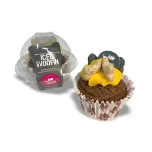 The Barkin Bakery Carob Woofin Met Geel Glazuur