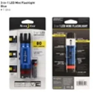 Nite Ize 3-in-1 Led Mini zaklamp Blauw 80 Lumen NL1A-03-R7
