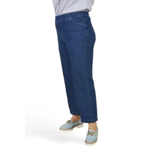 Mona Lisa Jeans Broek: Blauw, Elastiek in de lenden ( MONA.176 )