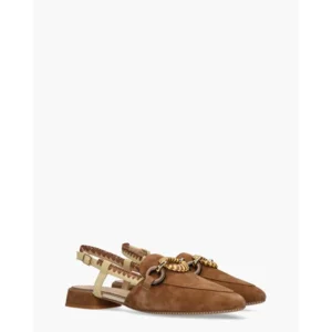 Maripé MA161 V.2 Cognac/Geel Dames Slingbackloafers