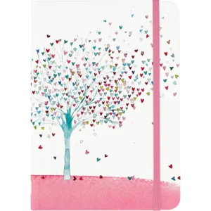 Notitieboek - Compact journal - Tree of hearts - 13x18cm