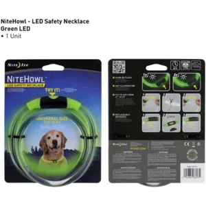 Nite Ize NiteHowl Led Veiligheidsketting Groen voor de Hond NHO-28-R3