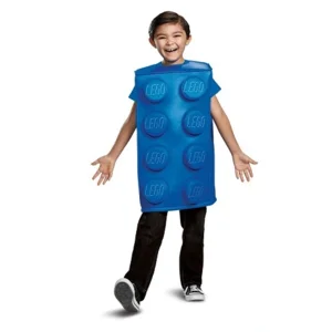 LEGO carnaval verkleedkostuum Steen blauw - 4-6 jaar