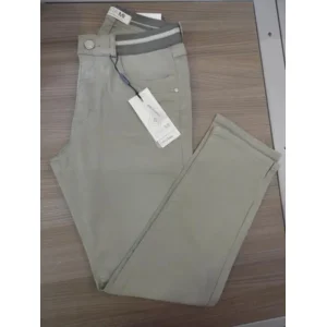 Para Mi Capri: ( 7/8 broek, L26 ) Kaki, Elastic + knoop ( PARA.166 )