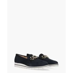 Si Tyess Donkerblauw Damesloafers