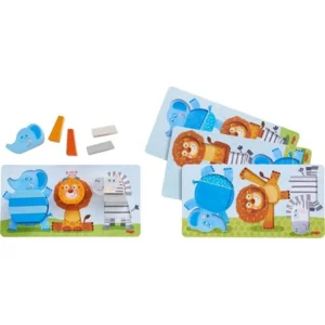 Puzzel - Vormenpuzzel - Beestachtig Wild - 13-delig