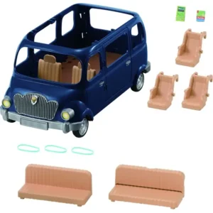 Sylvanian Families 5274 7-Zits Familiewagen  - Speelfigurenset