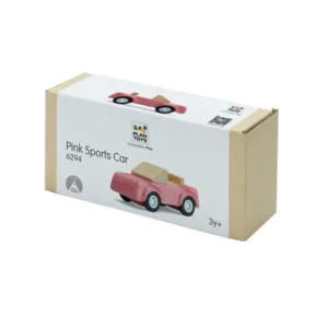 Plan Toys - Houten roze sportwagen