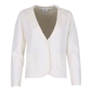 She Goes LaLa Gilet: Off White, met knopen, Kol & revers ( SHE.14 )