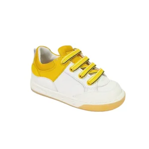 Zecchino d'Oro Sneaker N12-1020 Wit/geel 21