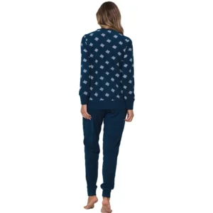 Pastunette Dames Pyjama: Blauw, Badstof ( PAS.135 )
