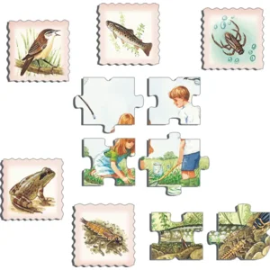 Puzzel - Flora en fauna in de sloot - 48st - Karton