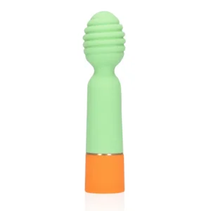 Loveline Ribbed Mini Vibrator Spring Sage 12 cm