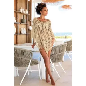 Opera Dames strandkleed: Lurex goud ( SUNF.231 )