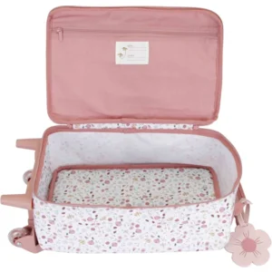 Koffer - Trolley - Flowers & butterflies - Roze