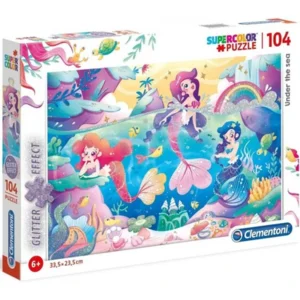 Clementoni Super Color puzzel - Under the sea - 104 stukjes - Glitter effect