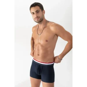 Mey Re:Think Rib herenshort in blauw