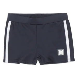 DJ Dutchjeans Logo aansluitende jongenszwemshort in blauw