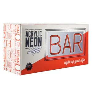 Tafellamp Neonlamp BAR Rood in Acryl Kader