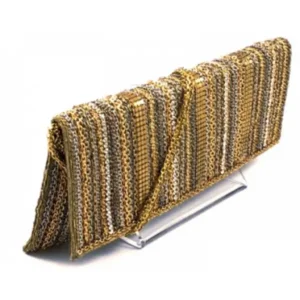 CHEEMO Kristelle Full Saphora handgemaakte clutch BRONS