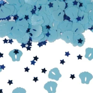 Tafeldecoratie - Confetti - Voetjes - Blauw - 14 Gram