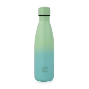 Yoko Design Drinkfles Isotherm Blauw Munt Groen 500 ml