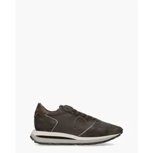 Philippe Model Tropez Haute Low Bruin Herensneakers