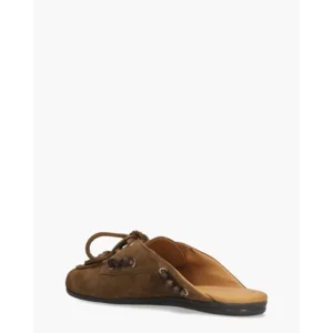 Posa Boat Loafer Mule Beads Bruin Damesslippers