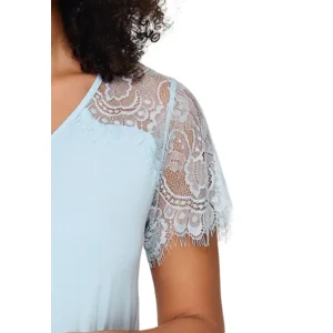Lingadore Bamboo Basics nachthemd in lichtblauw