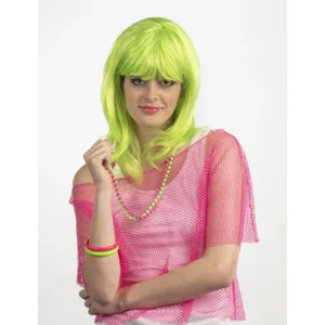 Visnet shirt fluo roze - Roze neon visnet topje