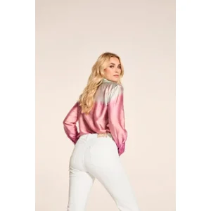 Para mi dames Broek: Kim Ajour, Color denim, White, L25 ( PARA.354 )
