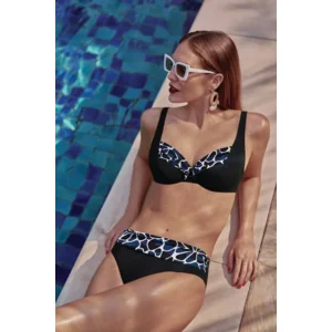 Anita Bikini: Blauw, full cup met beugel, midi slip ( Tot cup G ) ( ANI.292 )