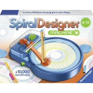 LEAZZLE Spiraal Designer, 28 stuks multifunctionele spirografieset, spiraaltekenspeelgoedset, mandala-designer voor kinderen, voor kinderen vanaf 8, tekensjablonen, schildersjablonen (wit