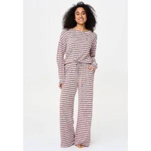Lingadore Soft Lines homewear in bordeaux en ivoor